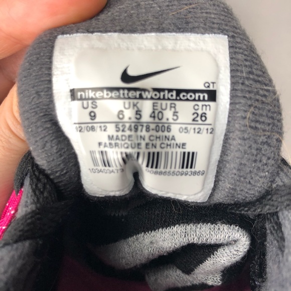 NIKE Lunarglide 4 Women’s Size 9 Color Black and Pink Athletic Shoes 524978-006 - Picture 8 of 8